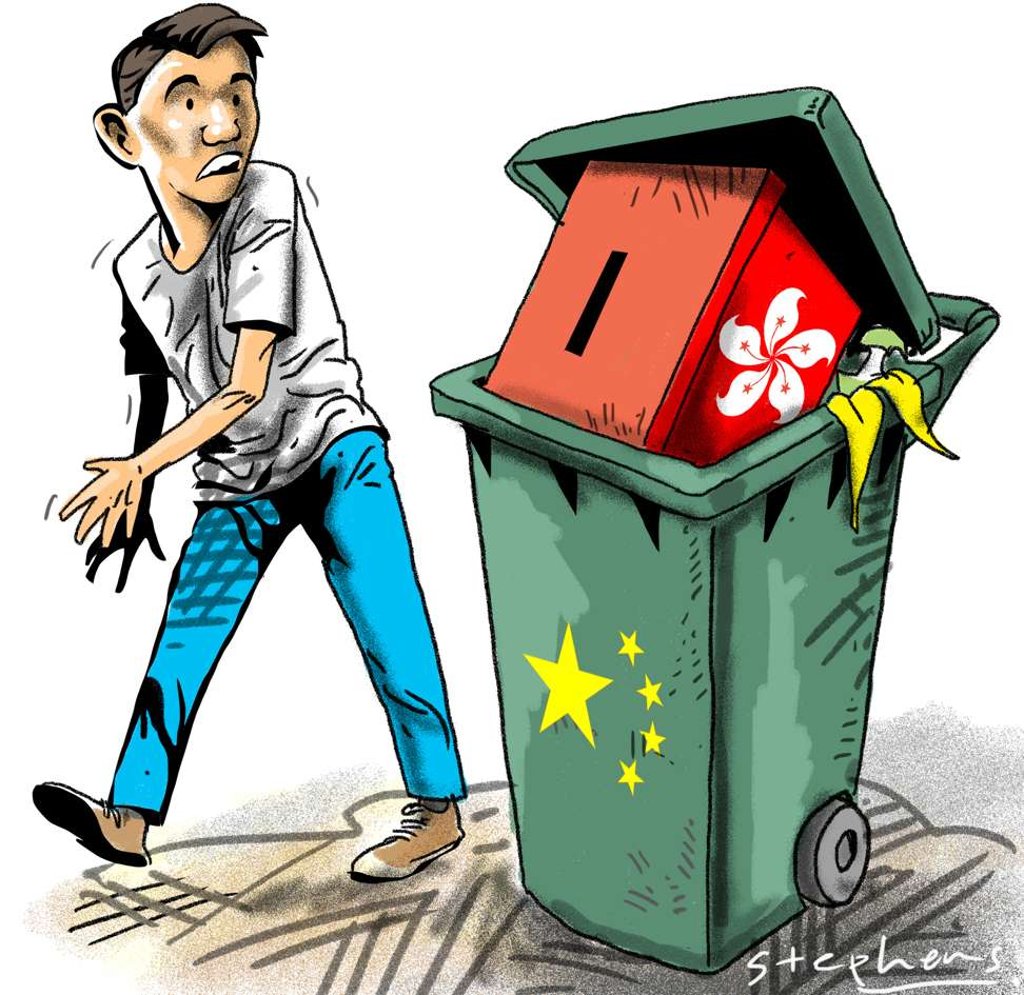 We are now almost 20 years on from the handover and 10 years from the first point at which universal suffrage becomes possible under the Basic Law. What progress has been made? Illustration: Craig Stephens