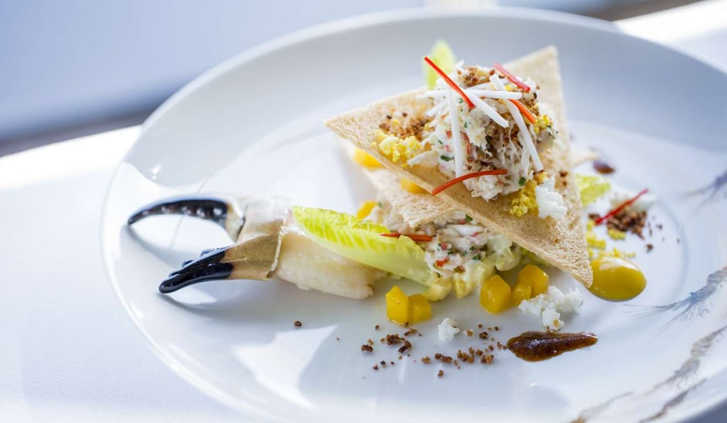 The crab and mango appetiser from Rech.