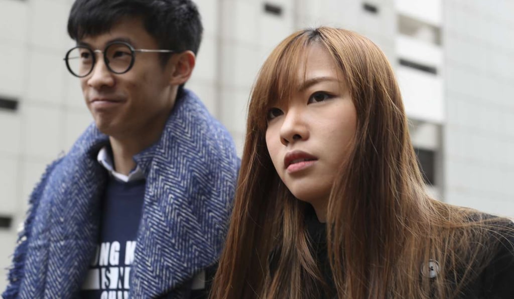 The oath-taking saga started when Baggio Leung (left) and Yau Wai-ching insulted the country. They were later disqualified from Legco. Photo: Nora Tam