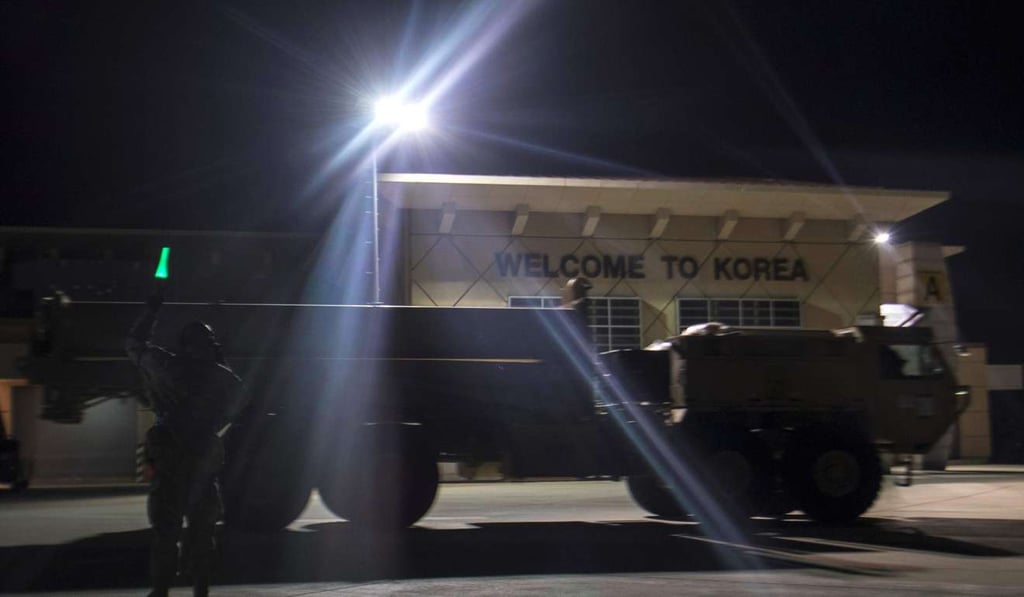 This handout photo from the US Forces Korea (USFK) taken on March 6, 2017 and released on March 7, 2017 shows the first elements of the US-built Terminal High-Altitude Area Defense (THAAD) arriving at Osan US Air Base in Pyeongtaek, south of Seoul. Photo: AFP This handout photo from the US Forces Korea (USFK) taken on March 6, 2017 and released on March 7, 2017 shows the first elements of the US-built Terminal High-Altitude Area Defense (THAAD) arriving at Osan US Air Base in Pyeongtaek, south of Seoul. Photo: AFP