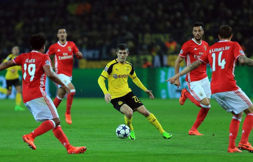 Christian Pulisic was at his dazzling best in the win over Benfica. Photo: Xinhua