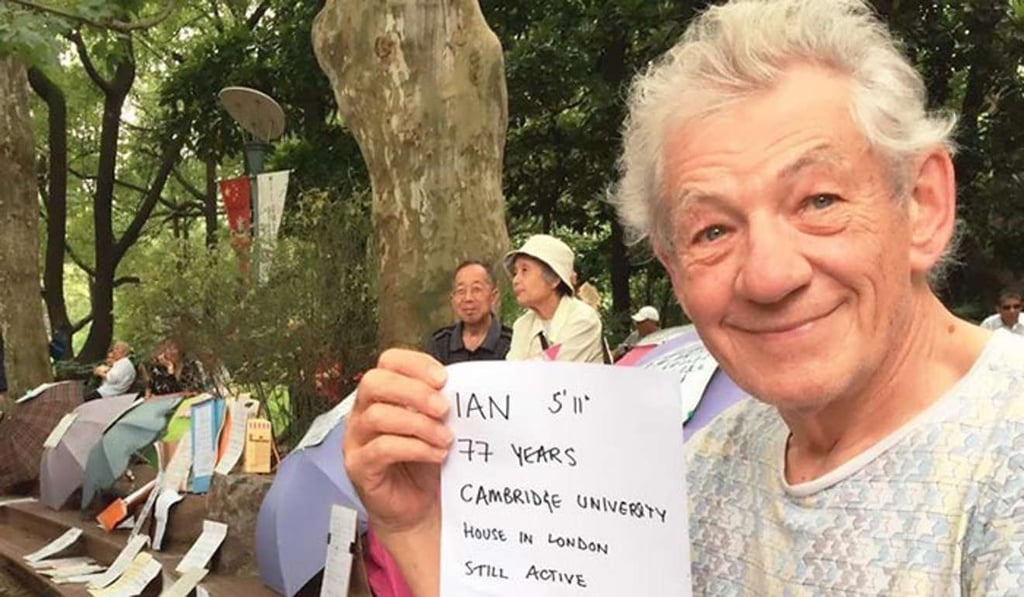 Renowned British actor Sir Ian McKellen also advertised himself at the marriage market last June. Photo: Handout