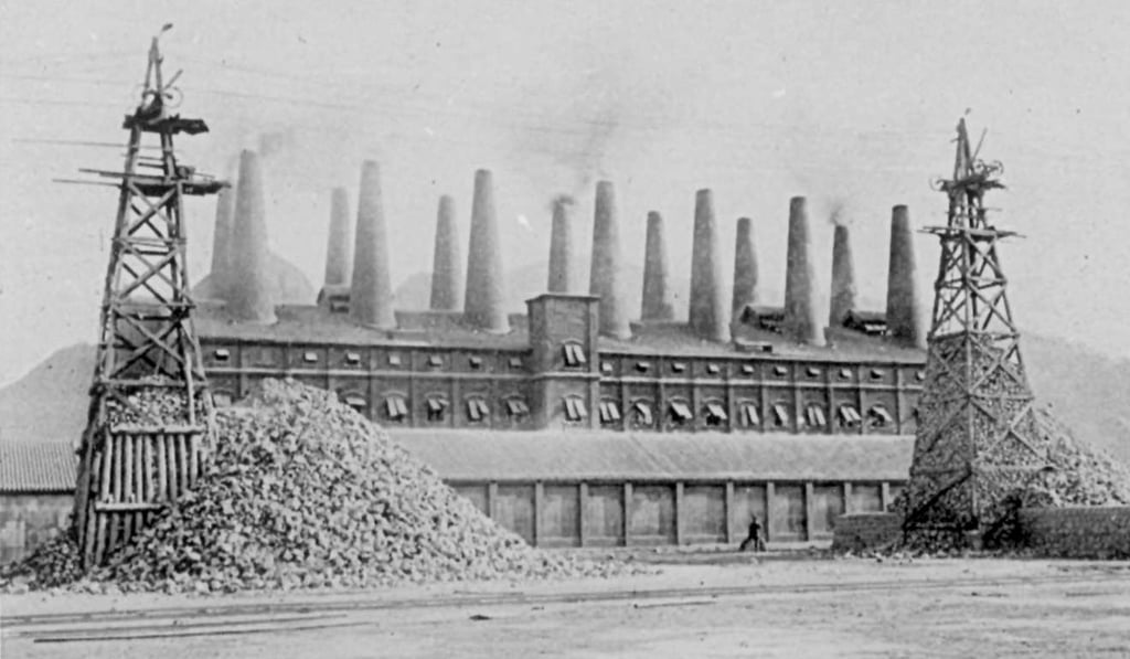 The Green Island Cement factory in Hung Hom, in the early 20th century.