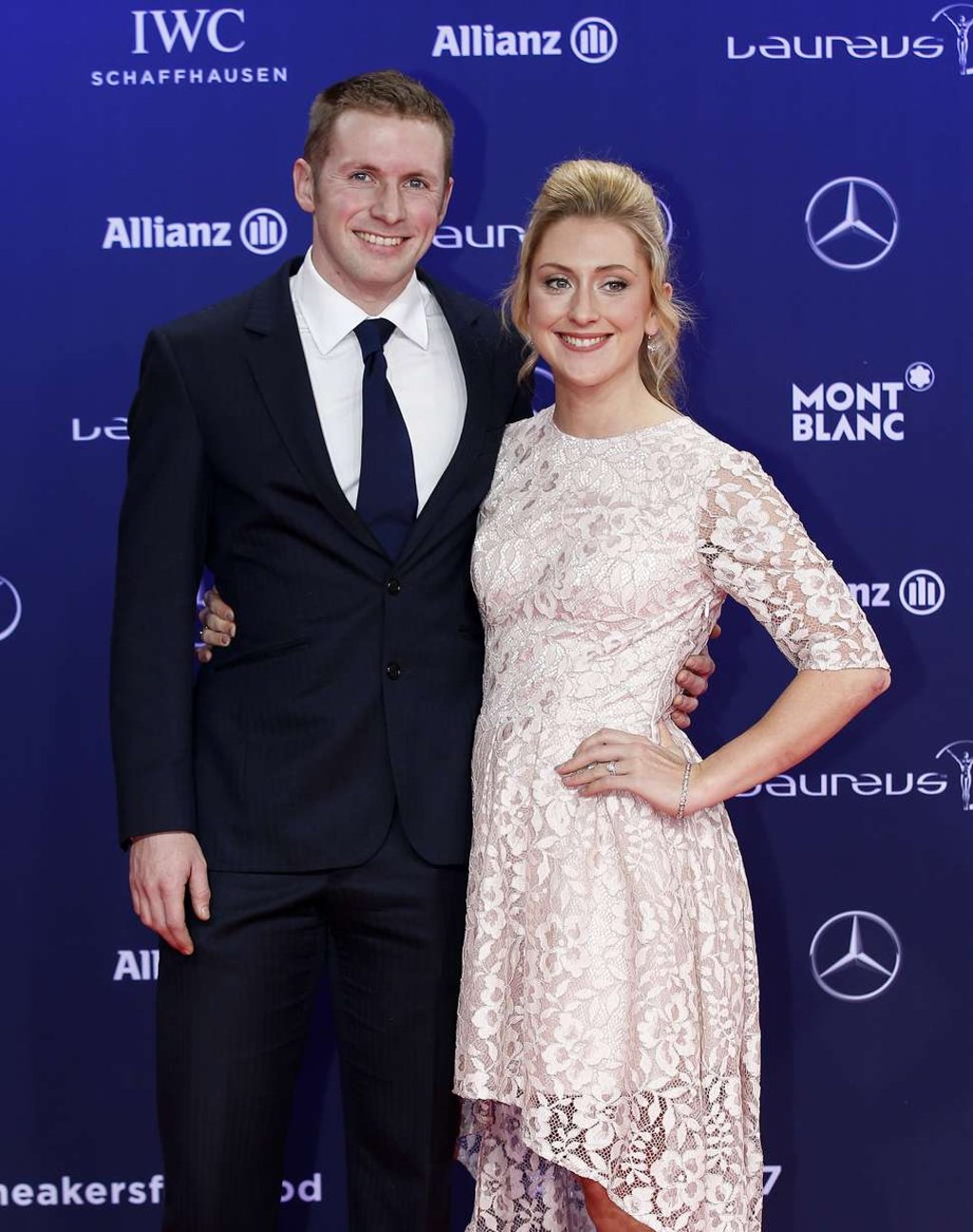 Laura Kenny shows off her baby bump at a recent event. Photo: EPA