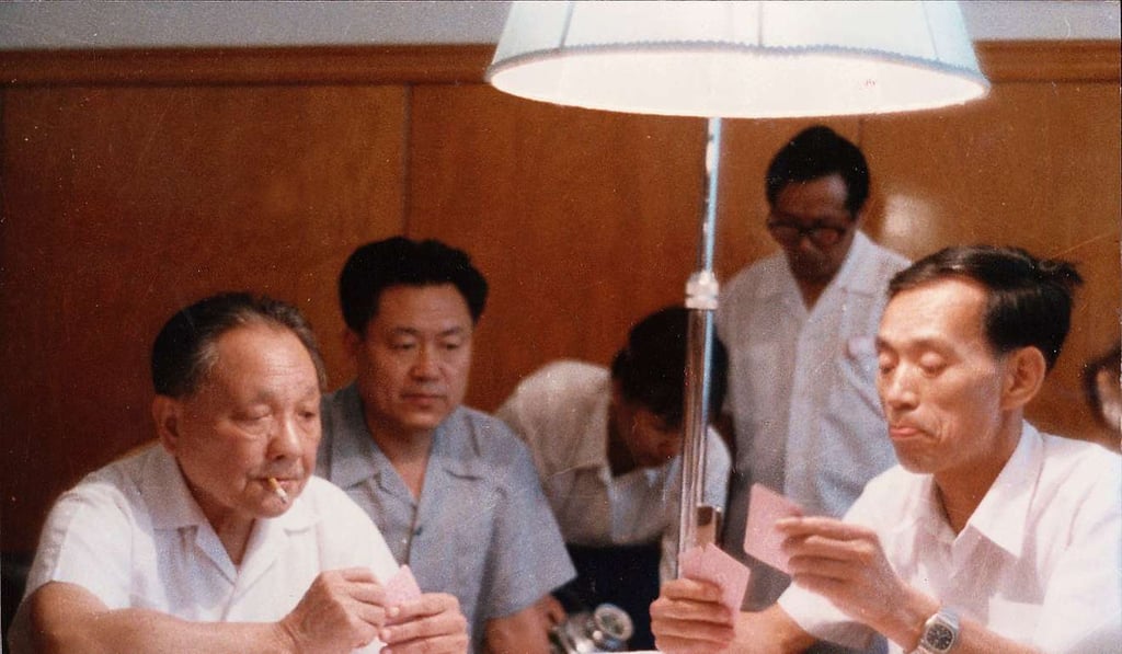 Deng Xiaoping, left, enjoys a game of bridge with comrades in this 1984 file photo. Photo: Handout Deng Xiaoping, left, enjoys a game of bridge with comrades in this 1984 file photo. Photo: Handout