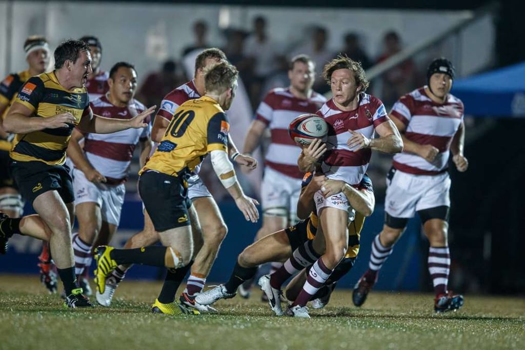 Fly half Jack Neville is crucial to Kowloon’s grand championship chances. Photo: HKRU