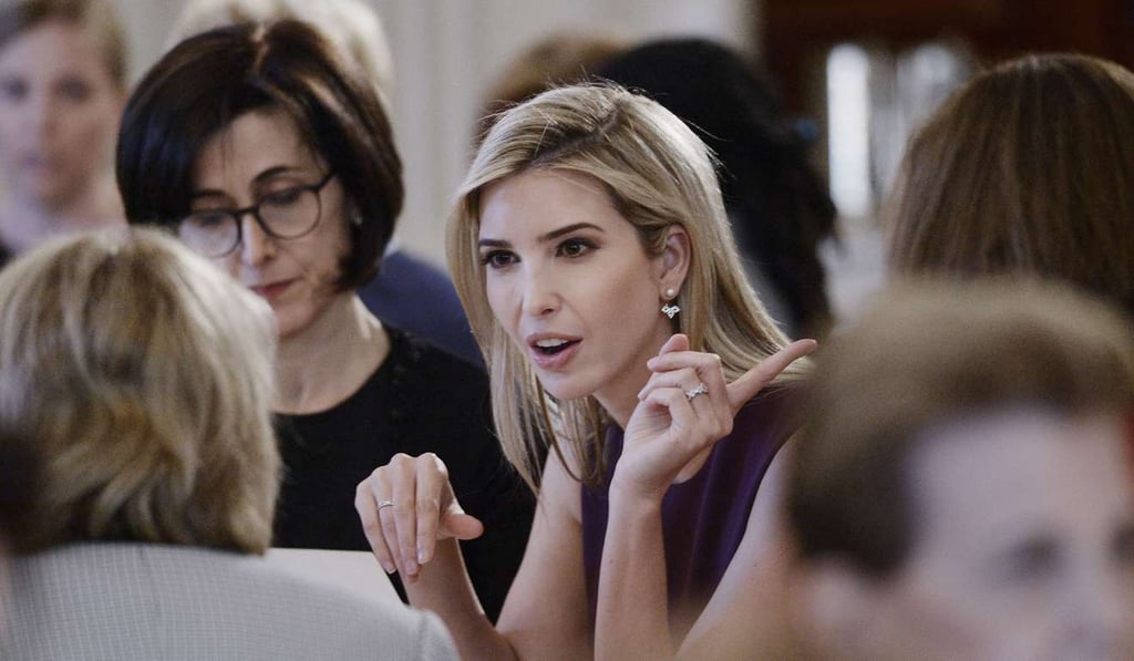 Ivanka Trump attends a lunch event for International Women's Day in the State Dinning Room of the White House. Photo: TNS Ivanka Trump attends a lunch event for International Women's Day in the State Dinning Room of the White House. Photo: TNS