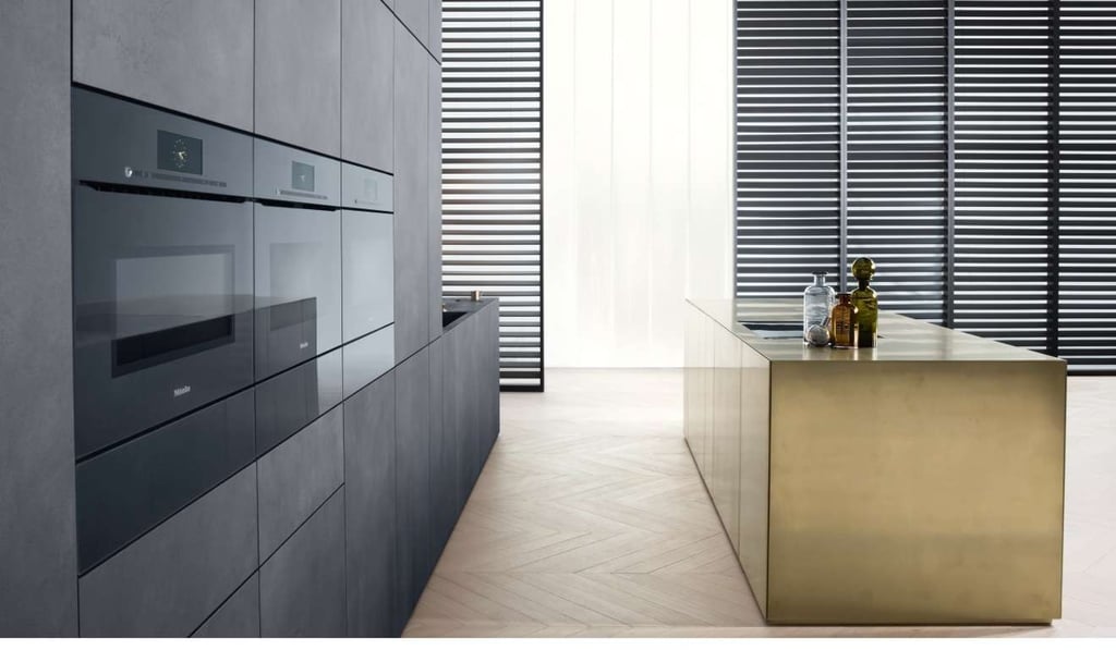 Miele's ArtLine home appliances feature the a digital control system and touch-to-open technology Miele's ArtLine home appliances feature the a digital control system and touch-to-open technology