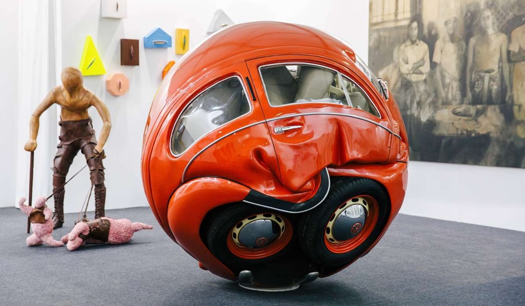 Ichwan Noor’s The Beetle Sphere, at Art Central 2016. Photo: James Ambrose Ichwan Noor’s The Beetle Sphere, at Art Central 2016. Photo: James Ambrose