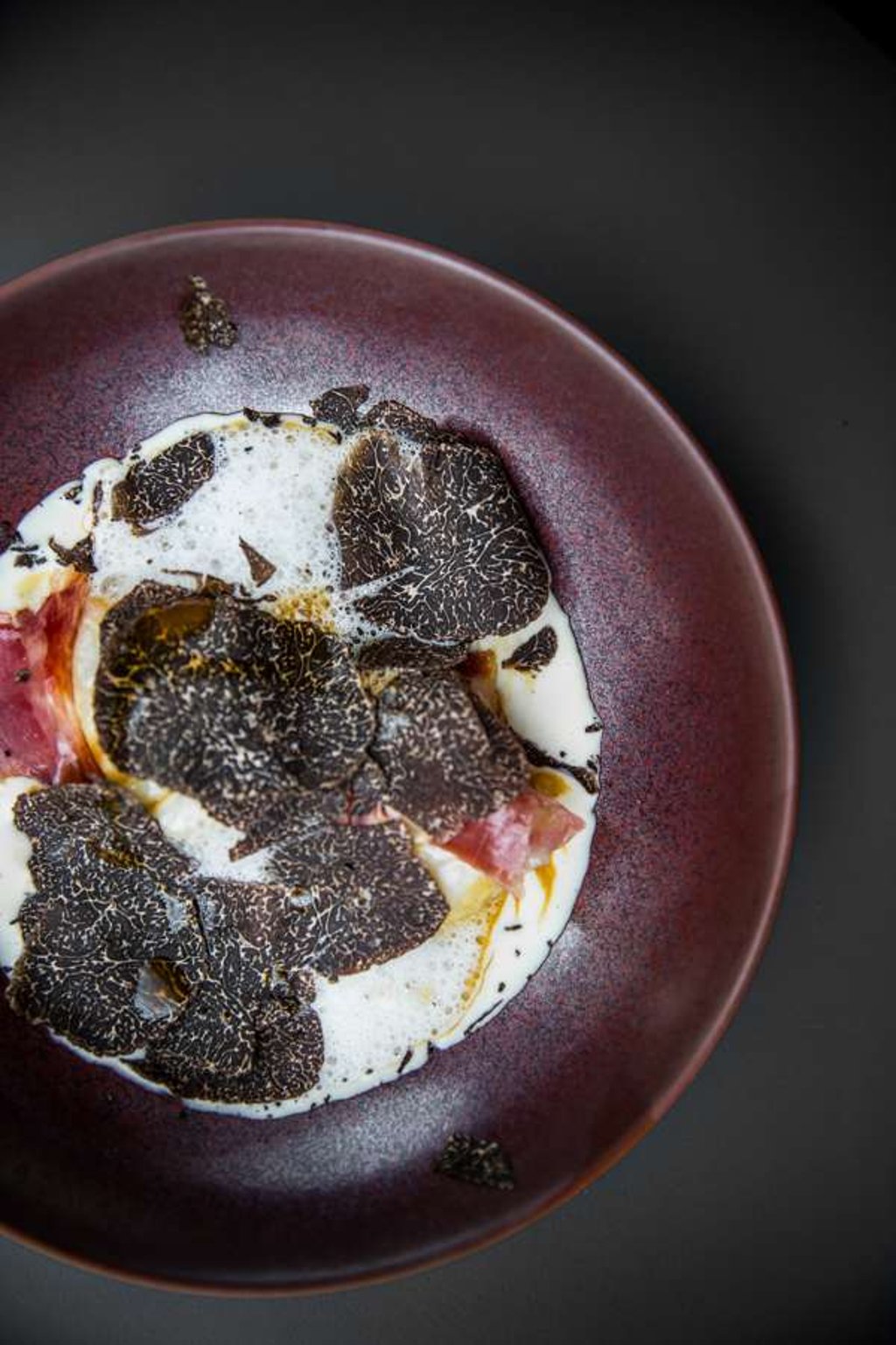 Gnocchi with black truffle and Iberico ham from two-Michelin-star Kei restaurant in Paris.