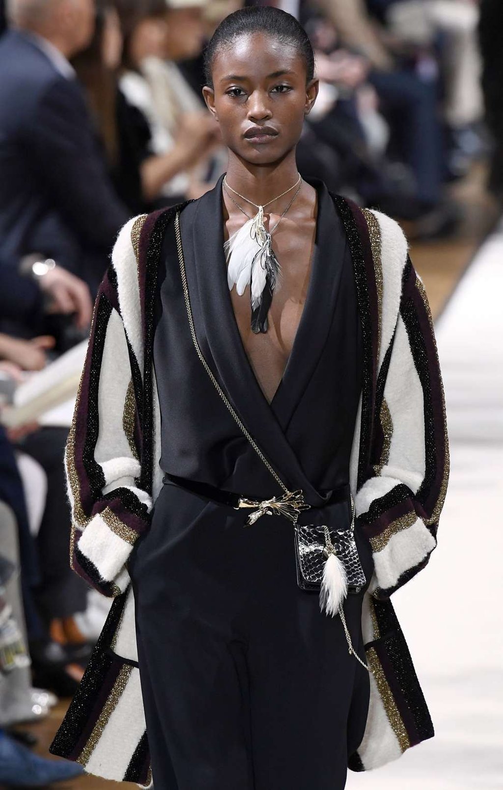 A look from Lanvin’s autumn-winter collection. Photo: AFP