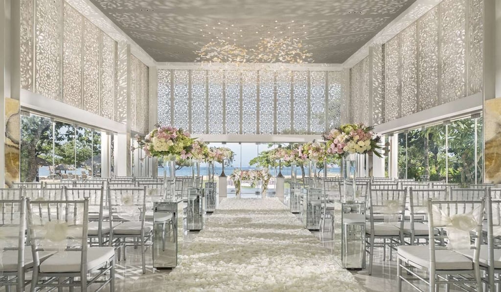 Sofitel Bali's indoor wedding set-up