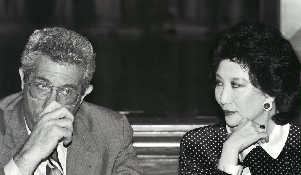Richard Solomon, then US Assistant Secretary of State for East Asian and Pacific Affairs, and Dame Lydia Dunn, Executive Councillor, at a conference in Hong Kong in 1989. Photo: SCMP