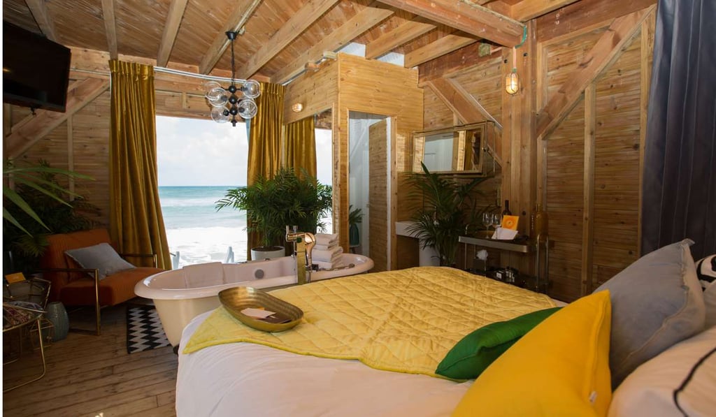 The interior of the hotel suite. Photo: Xinhua