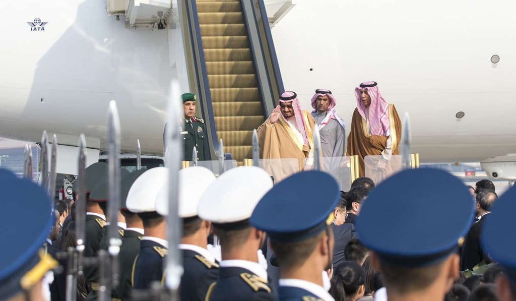 Saudi King Salman arrives in Beijing on Wednesday for a state visit to China. Photo: Xinhua Saudi King Salman arrives in Beijing on Wednesday for a state visit to China. Photo: Xinhua