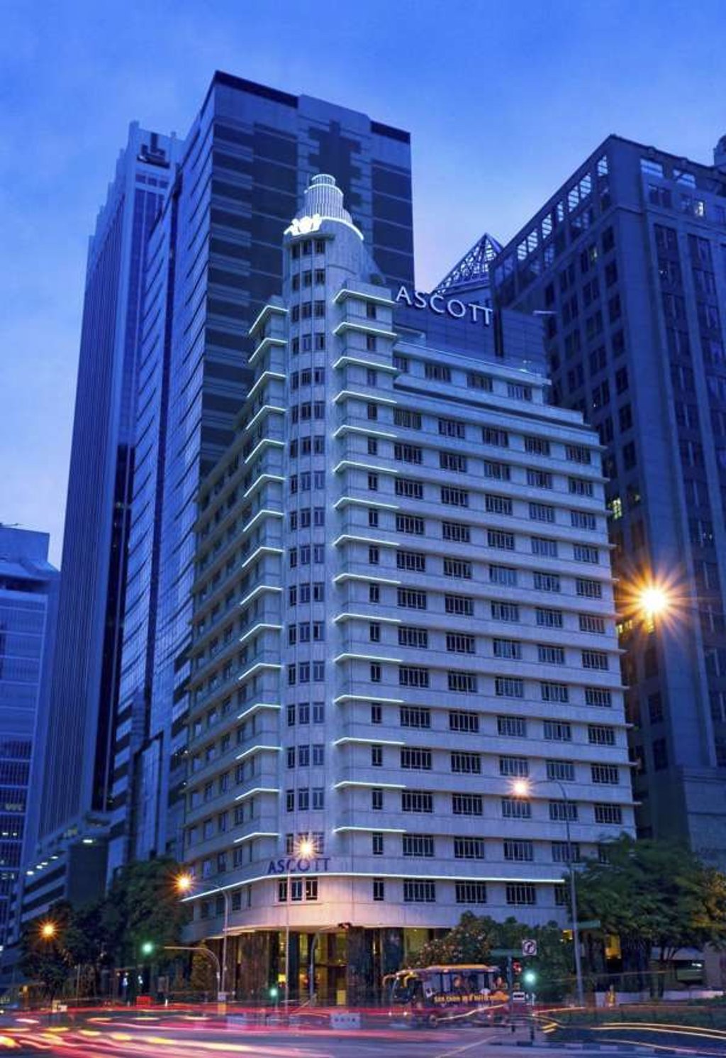 Ascott Raffles Place, which is housed in the former Asia Insurance Building that opened in 1955.