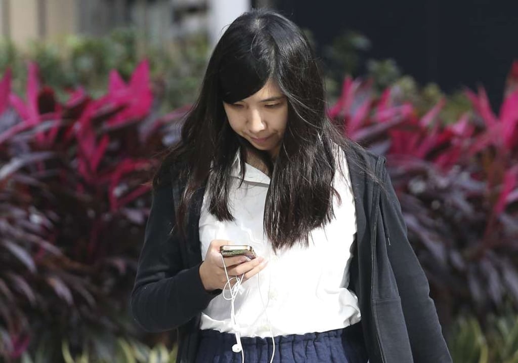 Hui Ka-ki at the District Court in Wan Chai. Photo: K. Y. Cheng