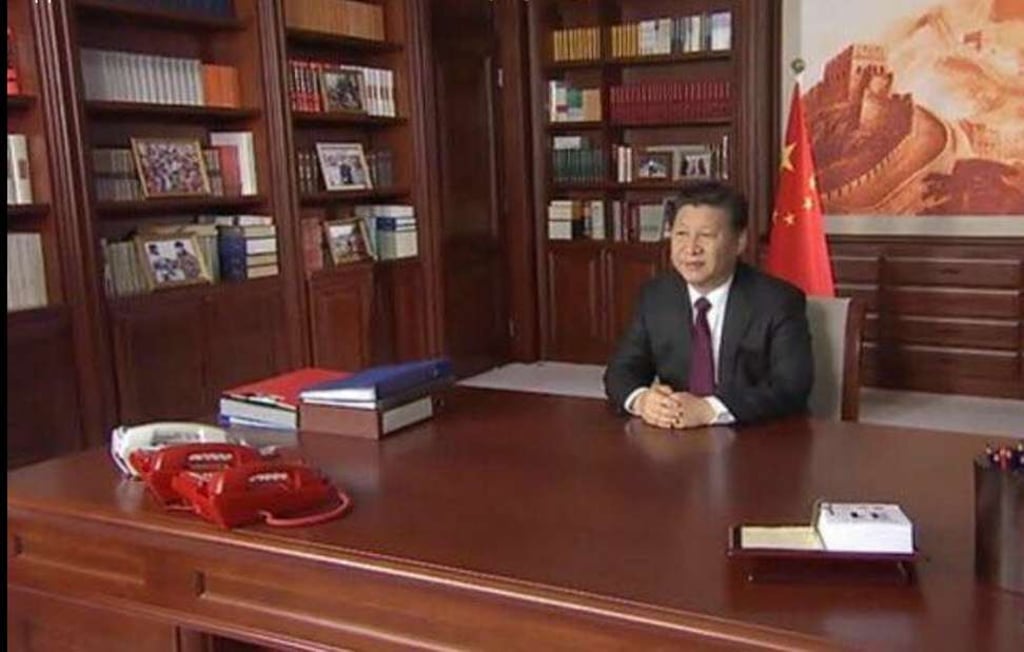 President Xi Jingping’s desk. Photo: SCMP Pictures President Xi Jingping’s desk. Photo: SCMP Pictures