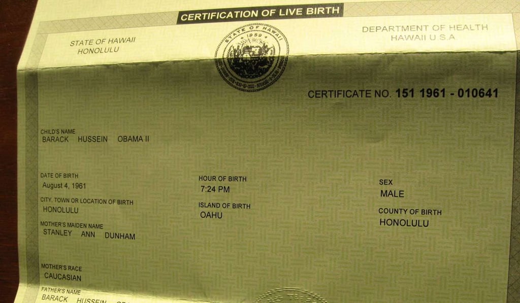 Barack Obama's birth certificate, posted by FactCheck. One of the earlier fake news stories promulgated by the “birther movement” in the USA falsely claimed that former US president Barrack Obama was not born in America. Photo: FactCheck.org