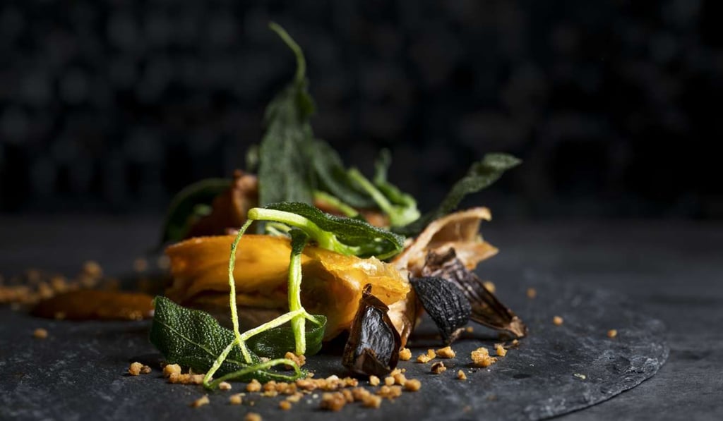 Whisk’s Hearty German “Schwarz” (black) - pork knuckle with black garlic and sage