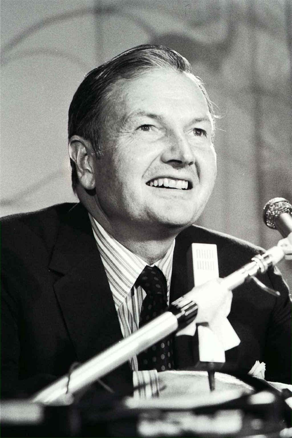 David Rockefeller, Chairman of Chase Manhattan, in Hong Kong after his return from a ten-day trip to China. Photo: SCMP