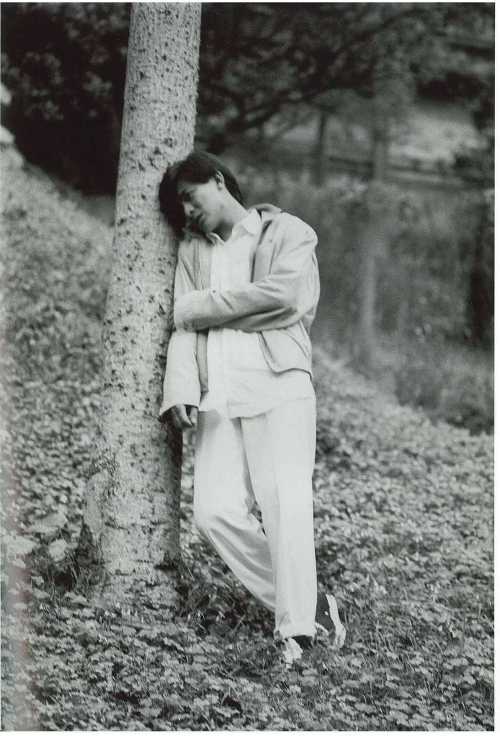 A photograph of youthful Canto-pop star and actor Andy Lau Tak-wah, exhibit in Ambiguously Yours show
