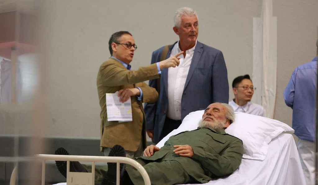 Fidel Castro in a hospital bed, part of Summit (2009) by artist Shen Shaomin. Photo: May Tse