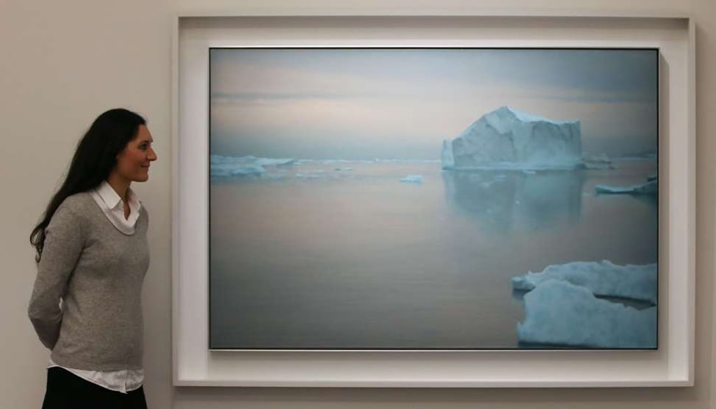 Gerhard Richter’s Eisberg (1982). Picture: AFP Gerhard Richter’s Eisberg (1982). Picture: AFP