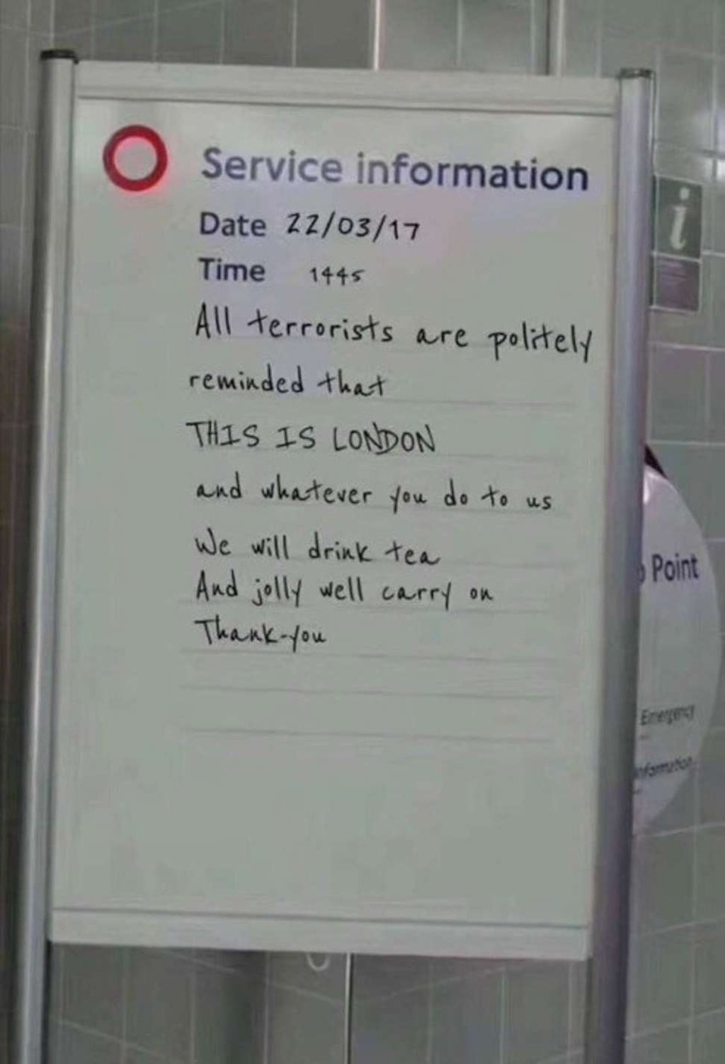 Another look at the computer-generated message that went viral, and even hooked Prime Minister Theresa May. Photo: Twitter Another look at the computer-generated message that went viral, and even hooked Prime Minister Theresa May. Photo: Twitter