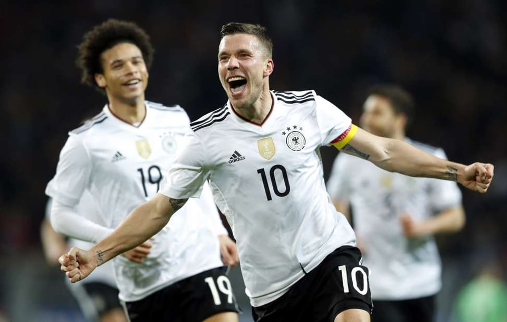 Lukas Podolski scored the only goal as Germany beat England. Photo: EPA Lukas Podolski scored the only goal as Germany beat England. Photo: EPA