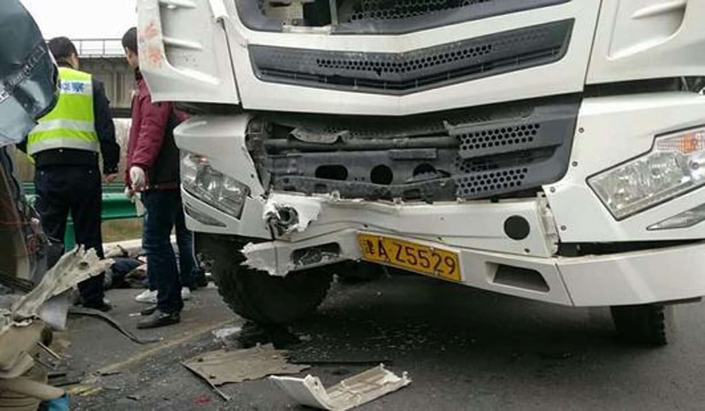 The truck only suffered minor damage. Photo: Handout