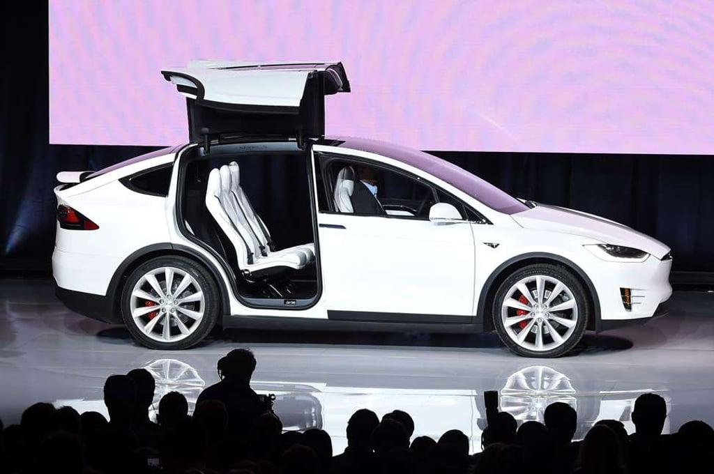 The future’s bright: the future’s Tesla. And X marks the spot where it’s all already happening. Photo: AFP