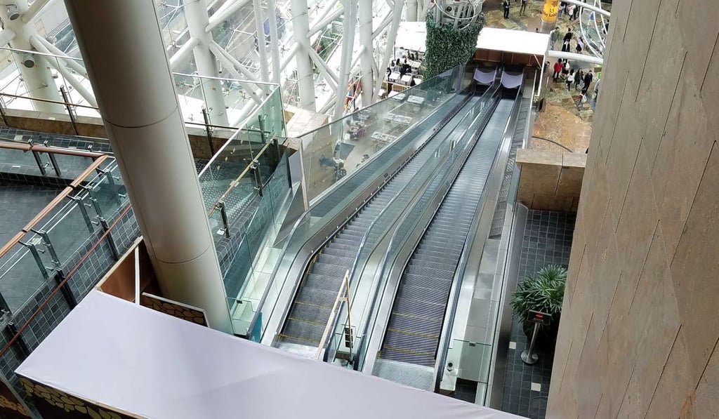 The escalator will be out of action for at least one month. Photo: Felix Wong The escalator will be out of action for at least one month. Photo: Felix Wong