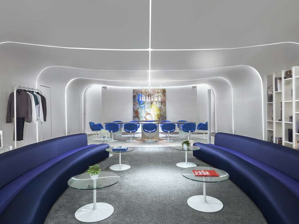 Osaka sofas used for the runway shows of fashion designer Nicolas Ghesquiere for Louis Vuitton. Photo: Louis Vuitton