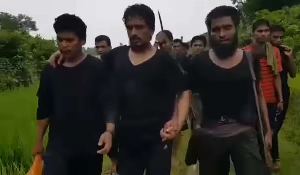Rohingya Muslim militants in Myanmar's Rakhine state. Photo: YouTube Rohingya Muslim militants in Myanmar's Rakhine state. Photo: YouTube