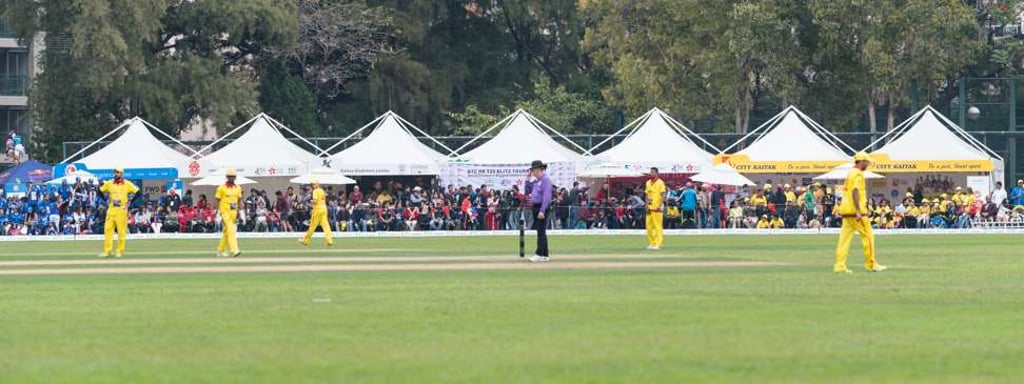 A good crowd watch the Hong Kong T20 Blitz in March, 2017. Photo: Cricket Hong Kong A good crowd watch the Hong Kong T20 Blitz in March, 2017. Photo: Cricket Hong Kong
