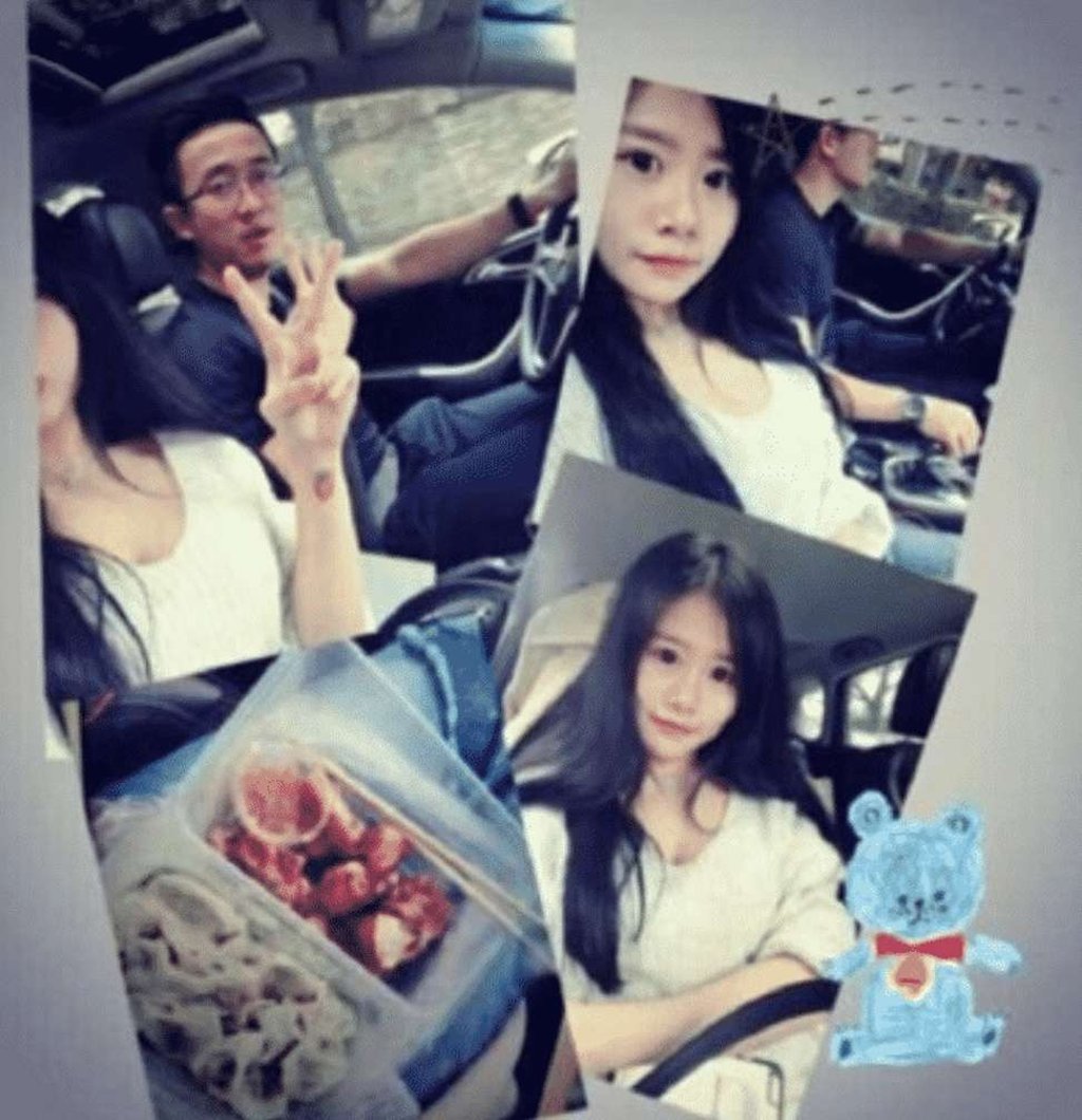 Jiang Zhipeng’s ex-wife, Zhang Ziyue, posted pictures of him with his ‘mistress’. Photo: Weibo