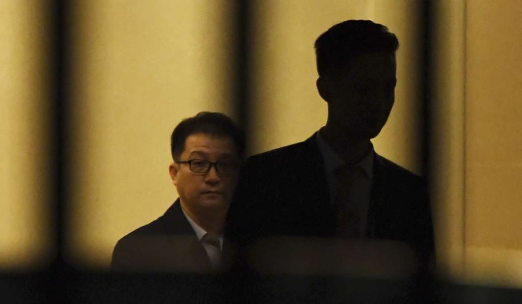 A North Korean official walks through the VIP entrance at Beijing airport early on Friday after arriving from Malaysia. Photo: AFP A North Korean official walks through the VIP entrance at Beijing airport early on Friday after arriving from Malaysia. Photo: AFP