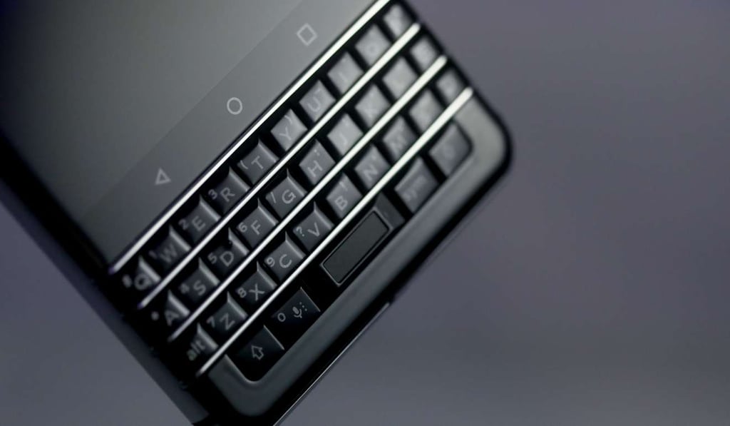 The Blackberry KeyOne. Photo: Bloomberg