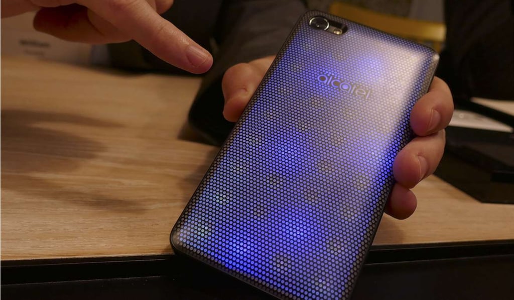 The Alcatel A5 LED. Photo: Jamie Carter