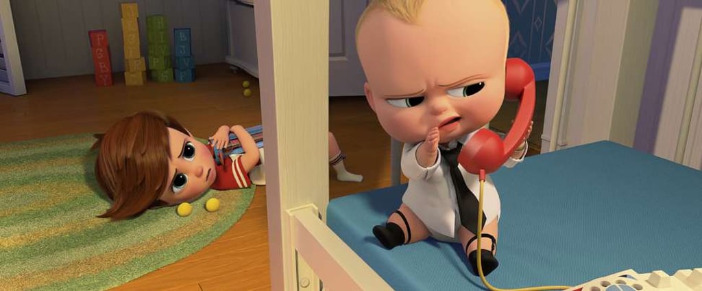 Tim, voiced by Miles Bakshi, and Boss Baby, voiced by Alec Baldwin. Photo: AP