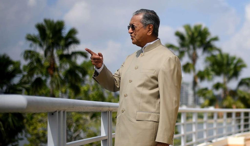 Malaysia’s former prime minister Mahathir Mohamad at his office in Putrajaya. Photo: AFP