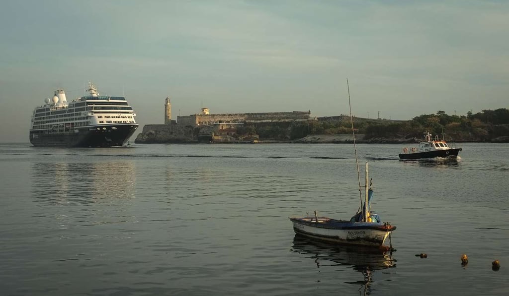 US Royal Caribbean Cruise line ship Azamara Quest enters the port of Havana. Photo: AFP