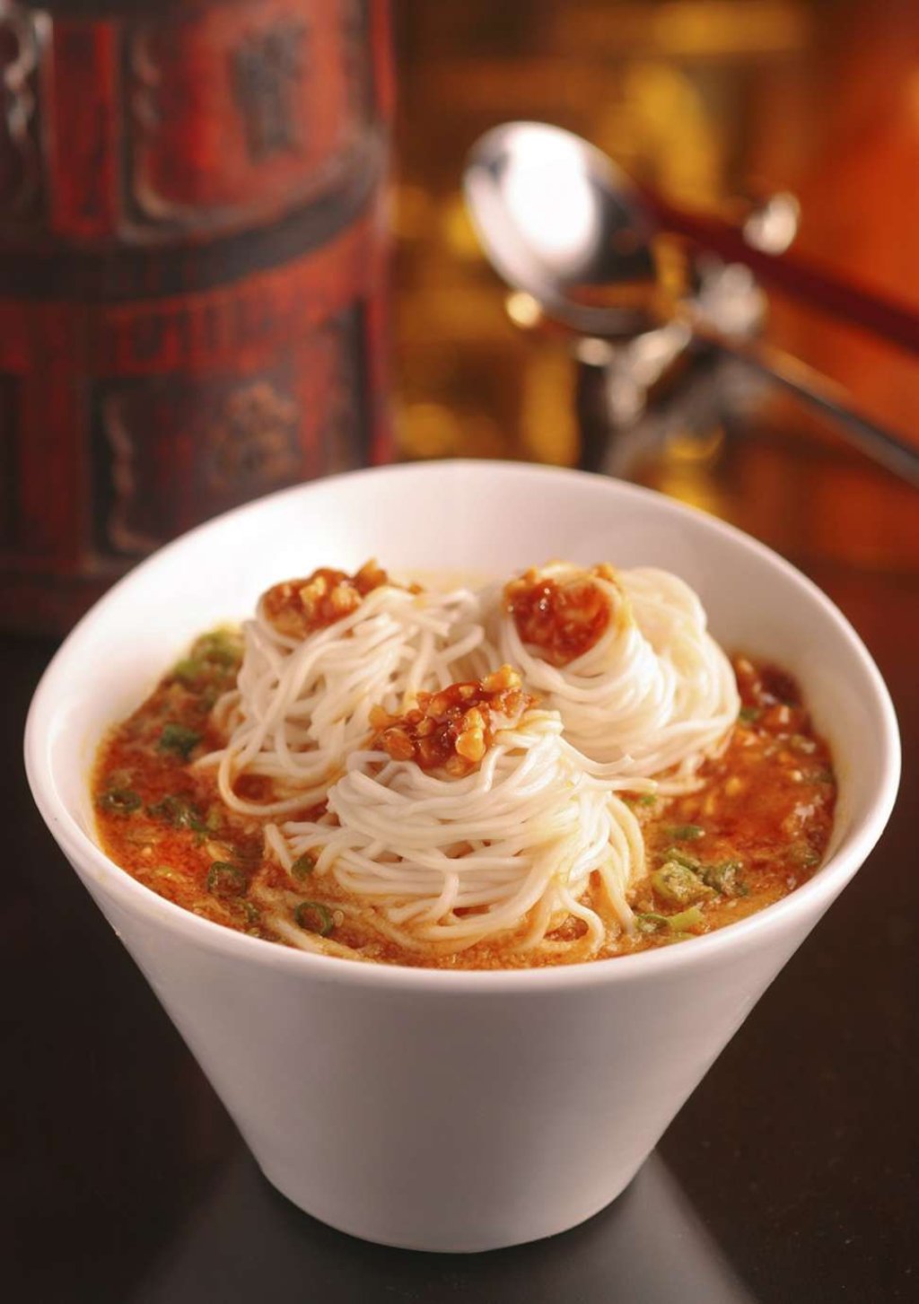 The Regal Palace’s dan dan noodles with foie gras.