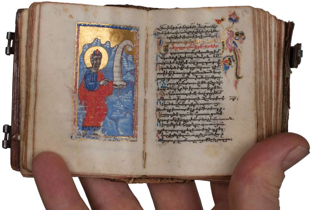 Prophet Isaiah Holding an Open Scroll, Turkey, Istanbul, 1635. Prophet Isaiah Holding an Open Scroll, Turkey, Istanbul, 1635.