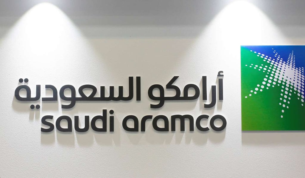 The Logo of Saudi Aramco is seen at the 20th Middle East Oil & Gas Show and Conference (MOES 2017) in Manama, Bahrain. China is importing large amounts of West African crude. Photo: Reuters