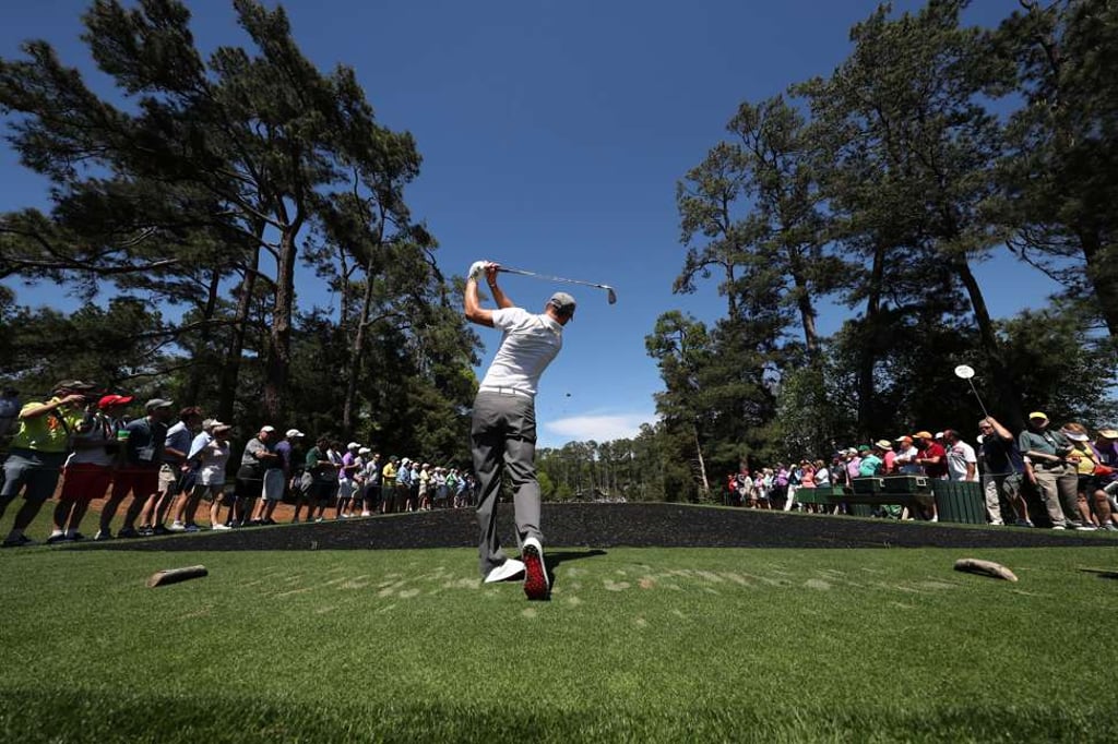 Martin Kaymer of Germany hits his tee shot on the sixth hole during a practice round. Photo: EPA