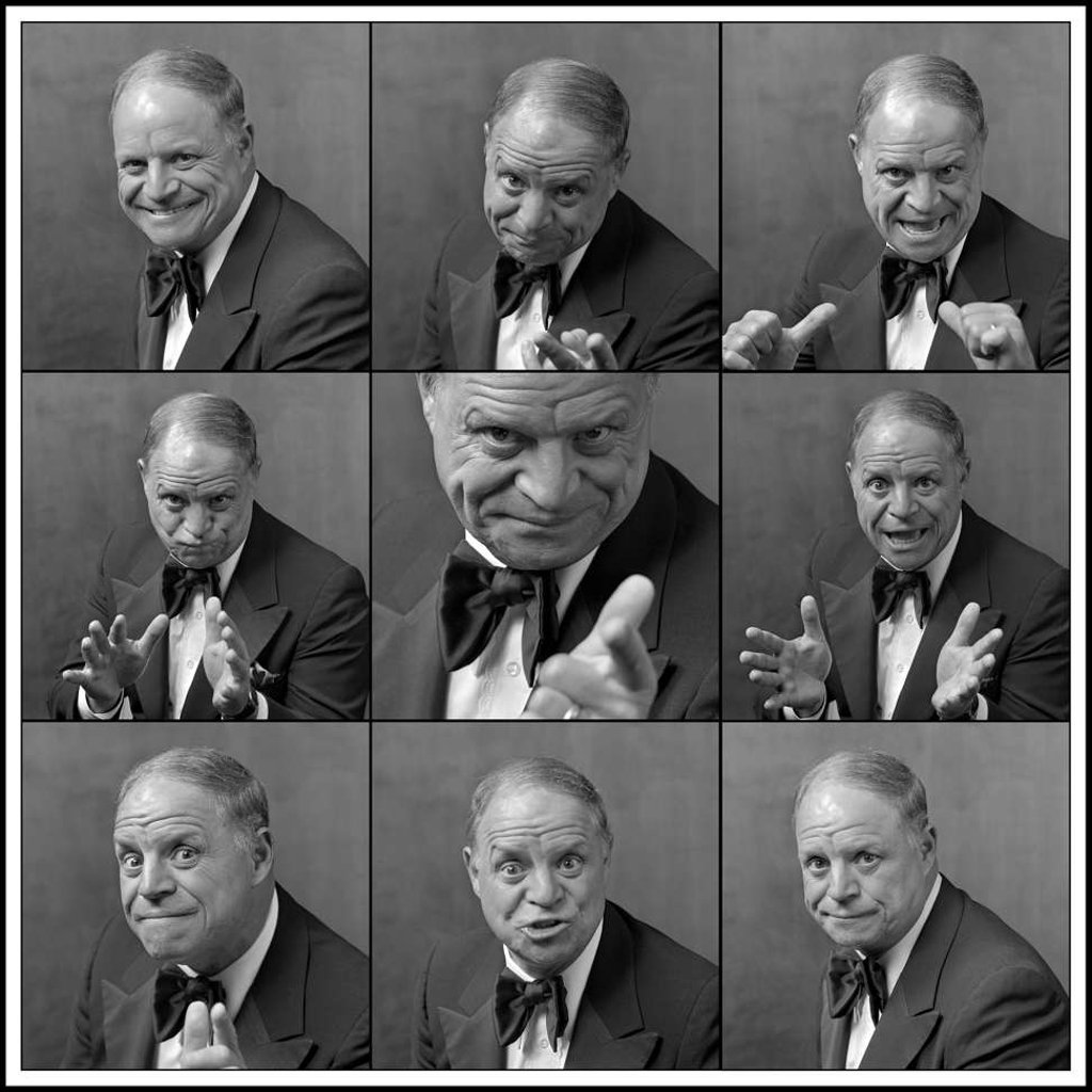 Comedian Don Rickles is shown in multiple poses during a 1976 portrait session in Las Vegas, Nevada. Photo: Reuters