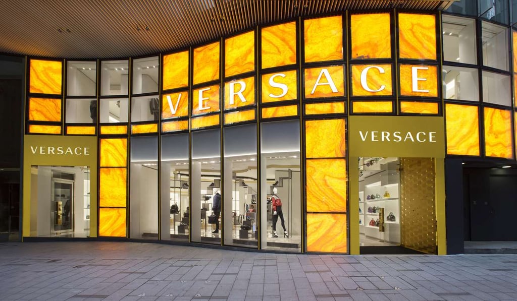 Versace’s new Hong Kong flagship store in Queen’s Road Central.