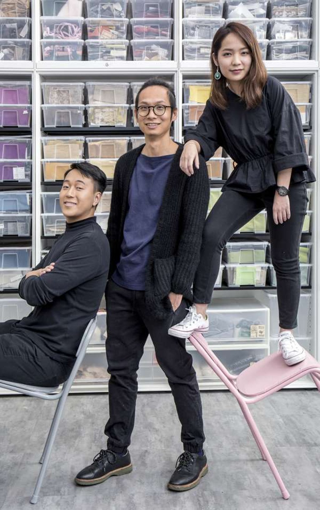 From left: Terry Law, Clive Sit and Sam Fu. Picture: Christopher Tin@ CTOC Production